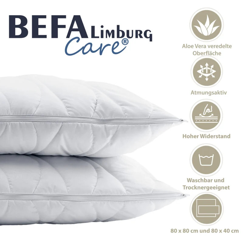 Mikrofaser Kopfkissen mit Aloe Vera