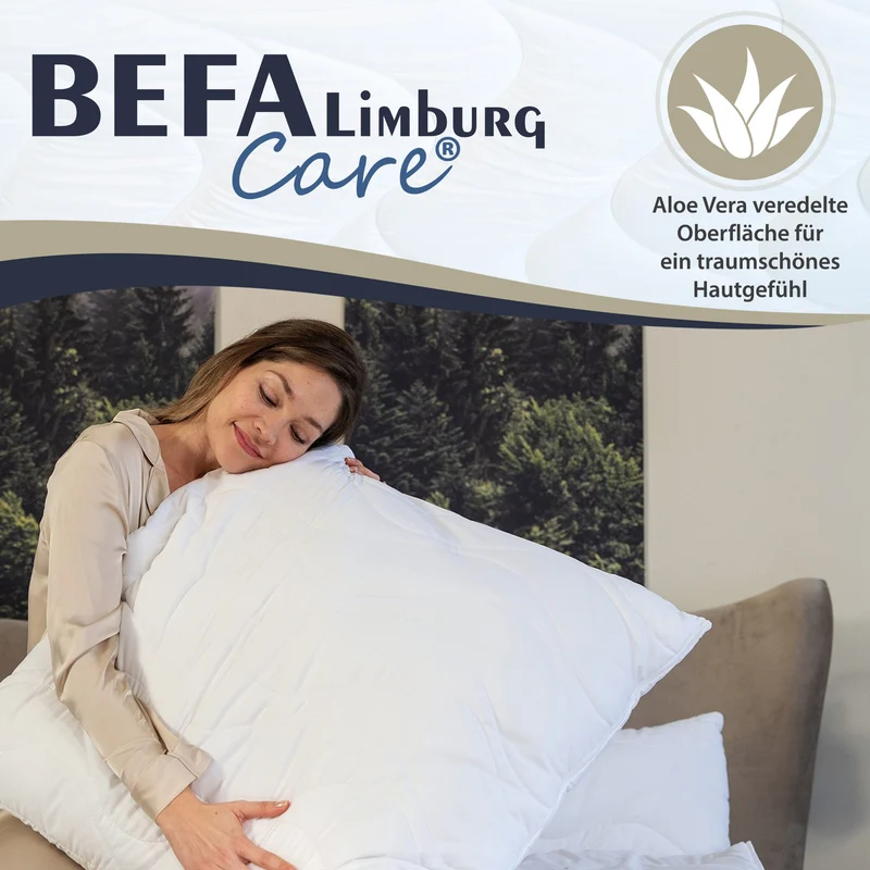 Mikrofaser Kopfkissen mit Aloe Vera - 60x60 cm