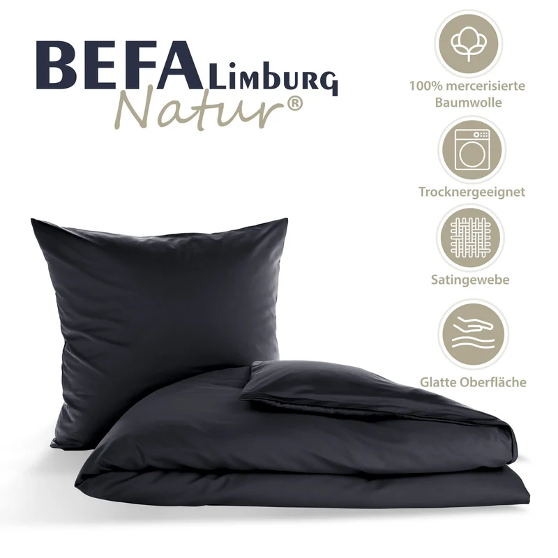Bettwäsche Made in Germany - Schwarz
