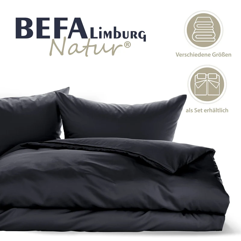 Bettwäsche Made in Germany - Schwarz