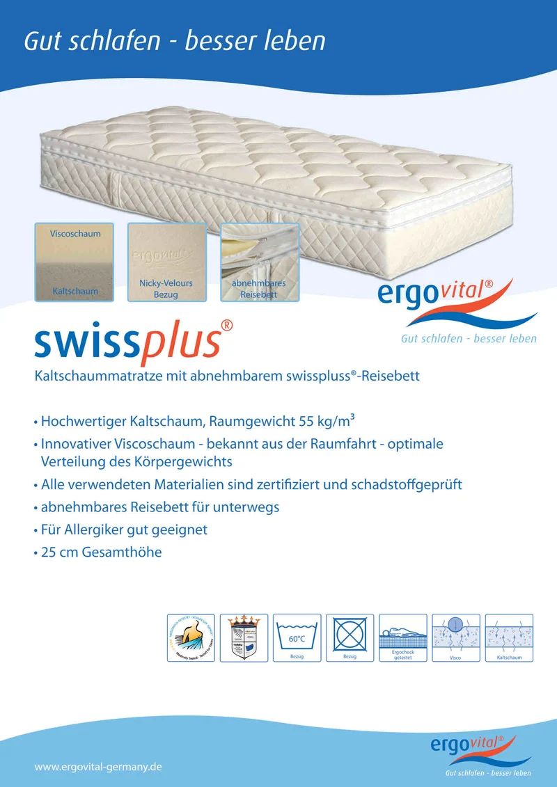Boxspring Matratze ergovital® swissplus®