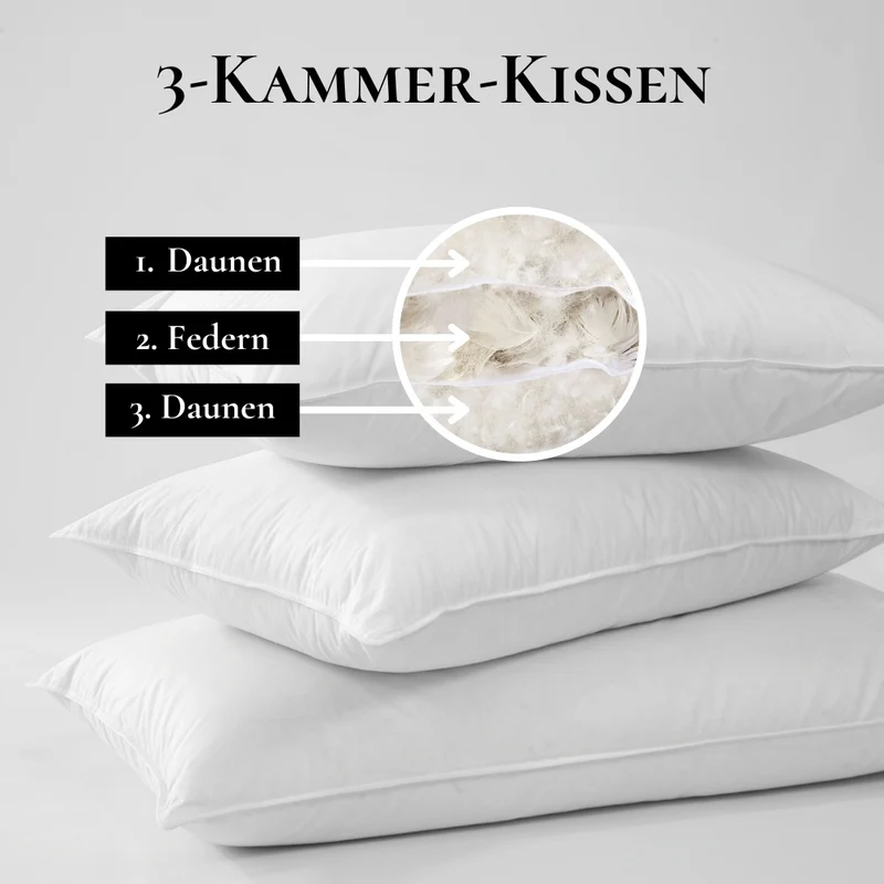 First Class Daunen Kopfkissen