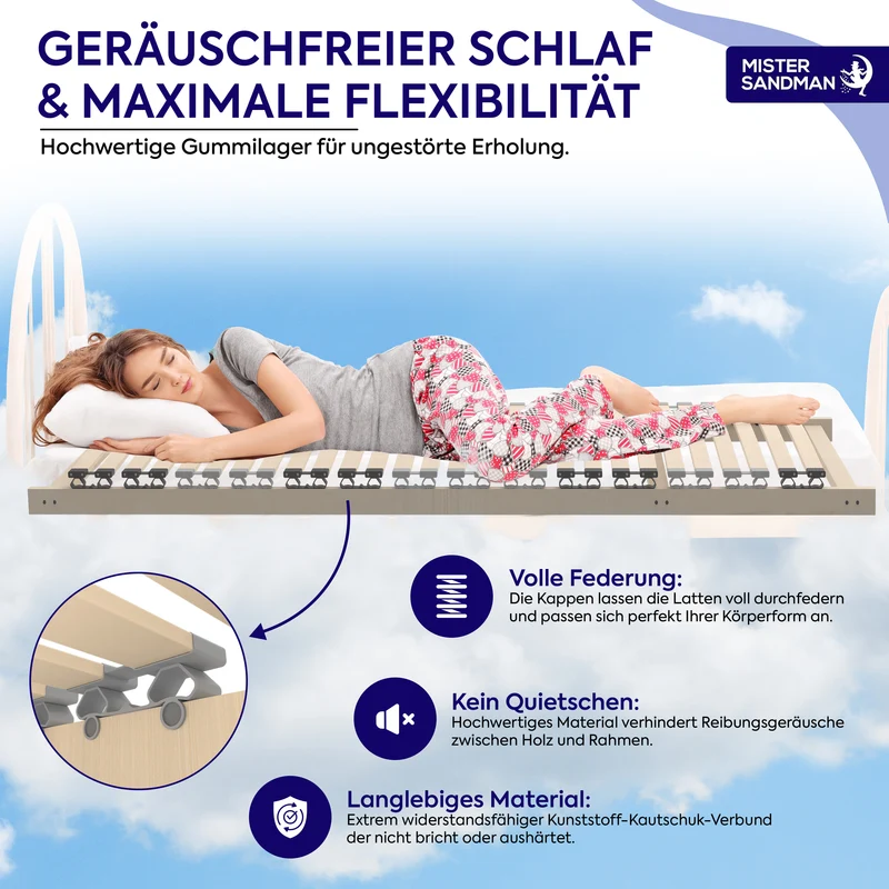 DreamBase 7-Zonen Lattenrost aus Birkenschichtholz