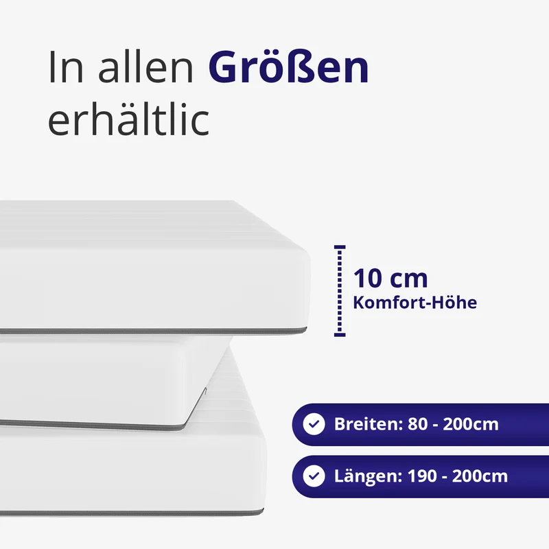 Komfort Kaltschaum-Topper 10cm