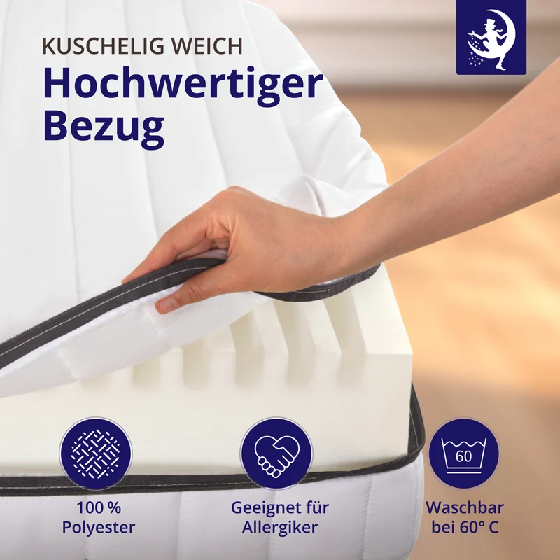 Flip Komfort 18 – Kaltschaummatratze H2/H3 mit 7-Zonen
