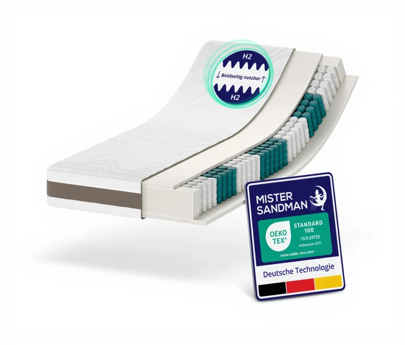 Taschenfederkernmatratze Komfort Plus 24 cm – H2