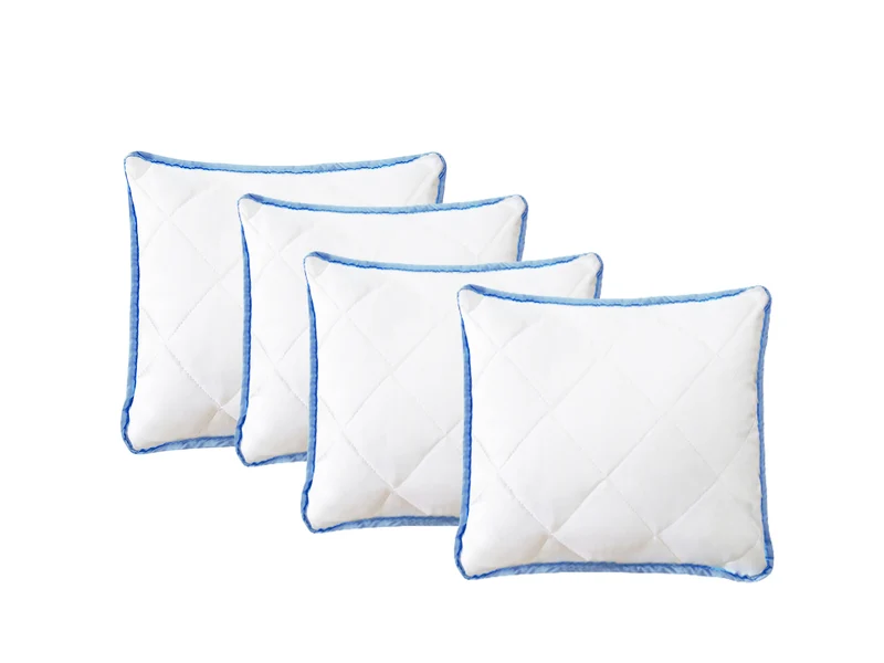 SoftCloud Family – Mikrofaser Kissen Set (4 Stück, blau)