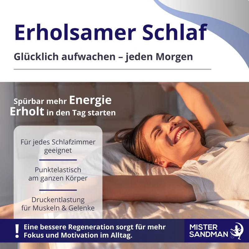 7-Zonen Matratze mit Mikrofaserbezug