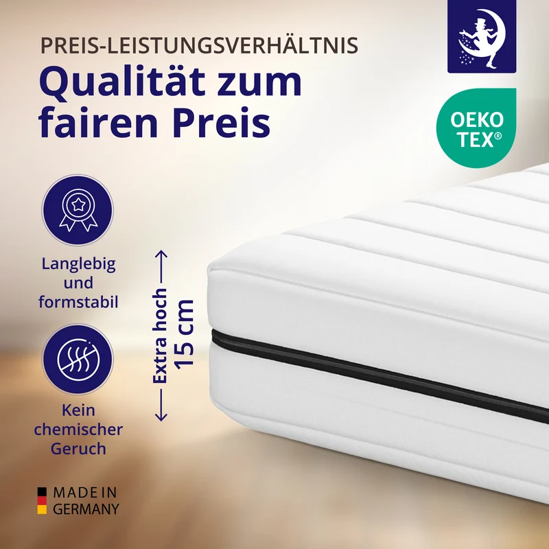 Flip Classic 15 – Kaltschaummatratze H2/H3 ergonomisch