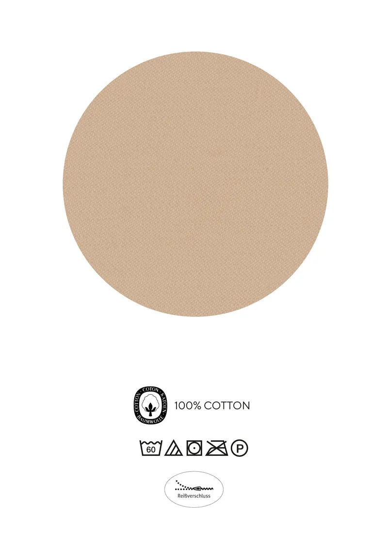 Castell Baumwoll Satin Bettwäsche Check – Chocolate (0060473)