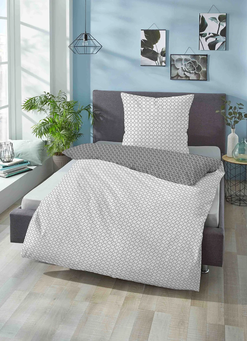 biberna Mako-Satin Bettwäsche Grafik Mix & Match (0636045)