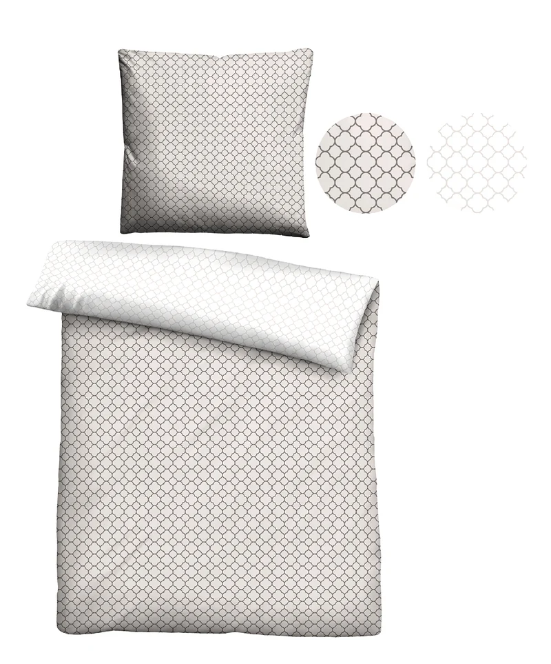 biberna Mako-Satin Bettwäsche Grafik Mix & Match (0636045)