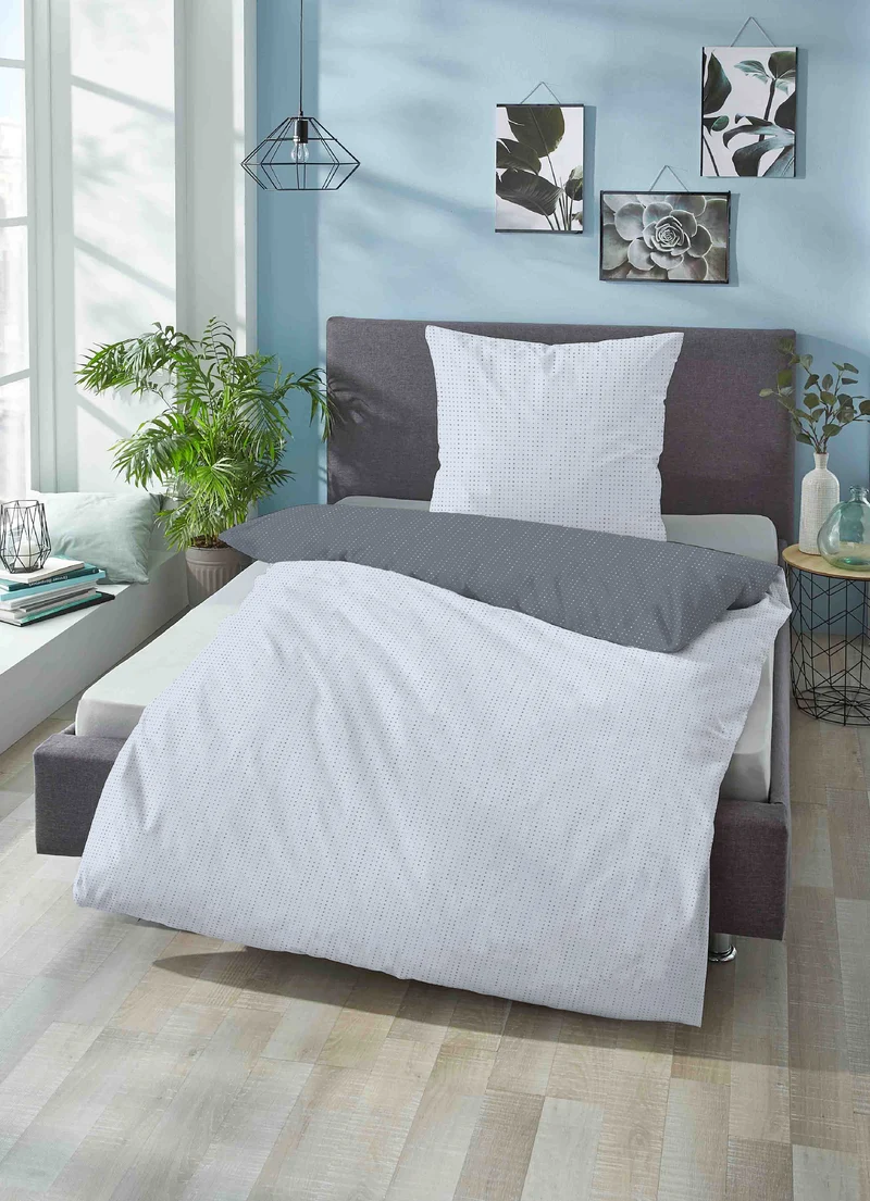 biberna Mako-Satin Bettwäsche Punkte Mix & Match (0636047)