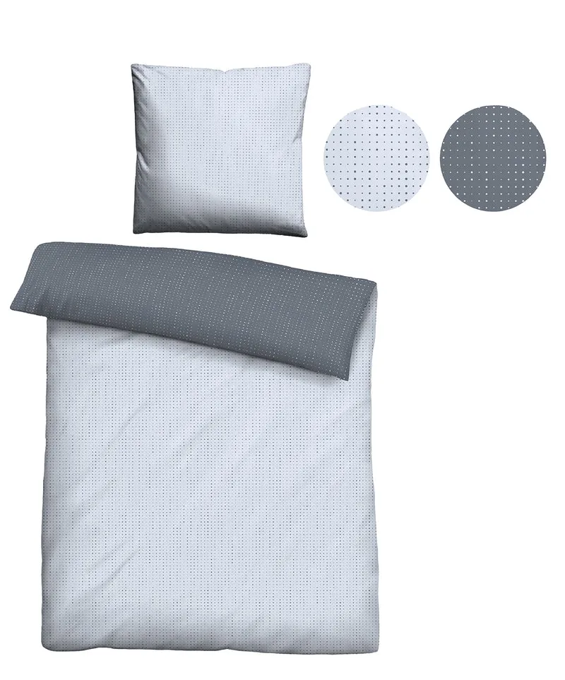 biberna Mako-Satin Bettwäsche Punkte Mix & Match (0636047)