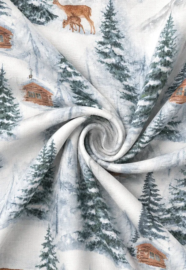 Castell Polycotton Biber Winterlandschaft – Taubenblau (0350367)