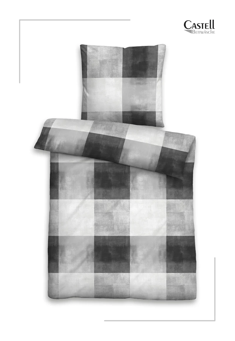 Castell Polycotton Biber Karo – Grau (0350384)