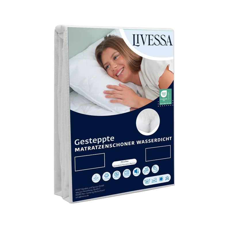 Livessa Gesteppte Matratzenschoner, wasserdicht