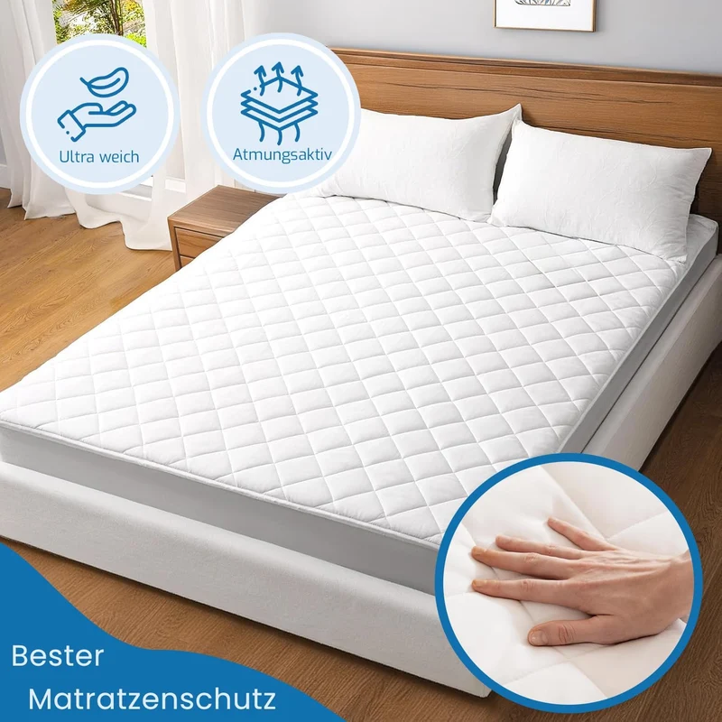Livessa Gesteppte Matratzenschoner, wasserdicht