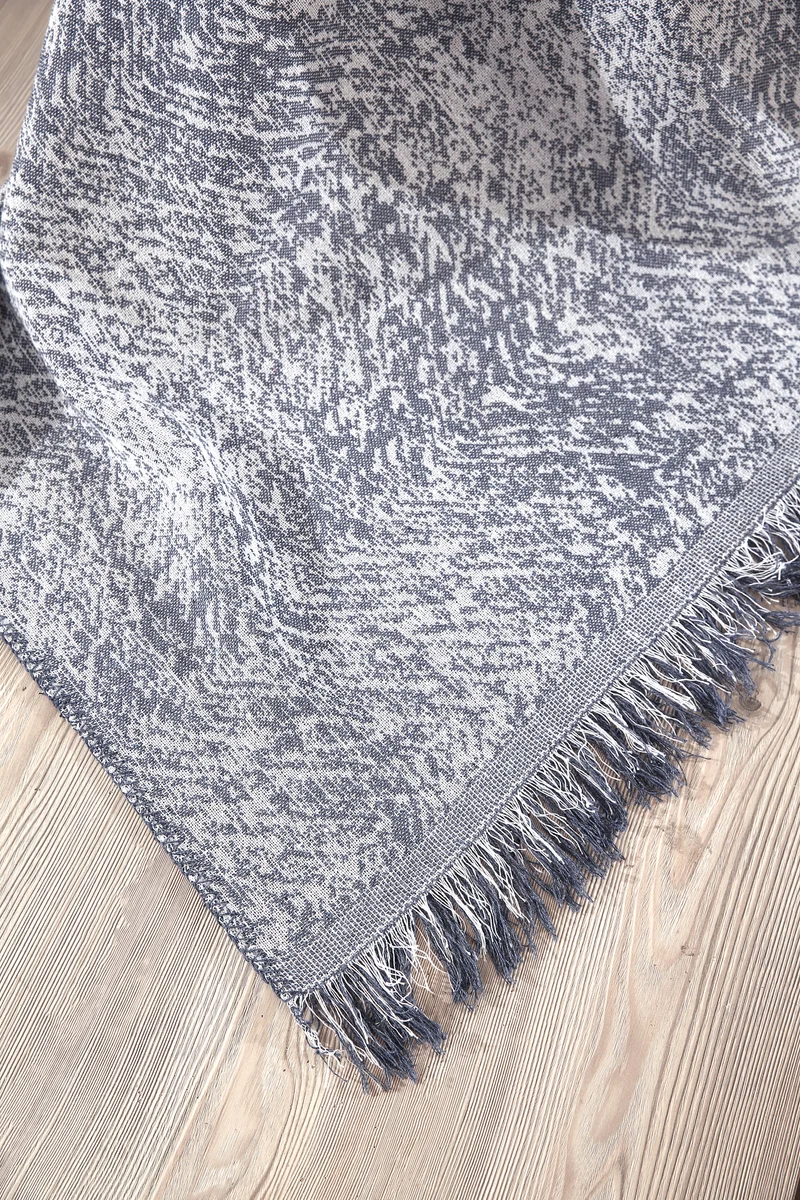 Jeansblau Tagesdecke