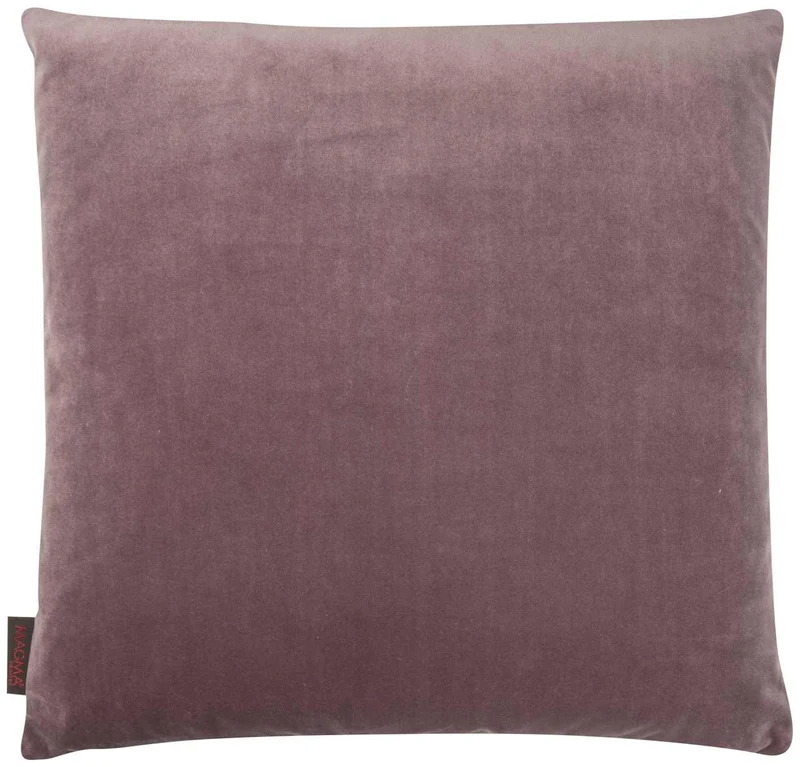 Magma gefülltes Kissen 50x50 cm Uni Einfarbig Samt