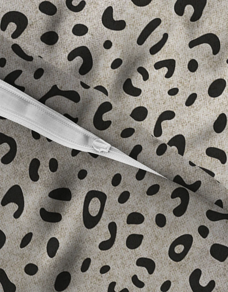 biberna Melange-Flanell Bettwäsche Animal Print – Kitt (0847266)