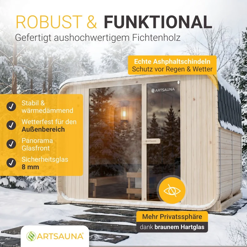 Cube Fasssauna Fjora XXL