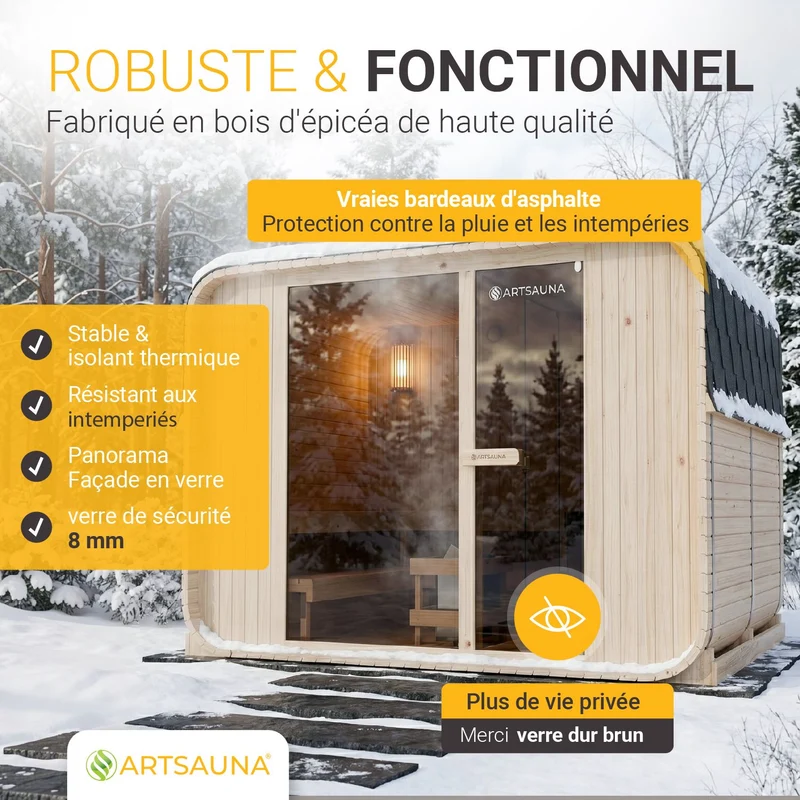 Cube Fasssauna Fjora XXL
