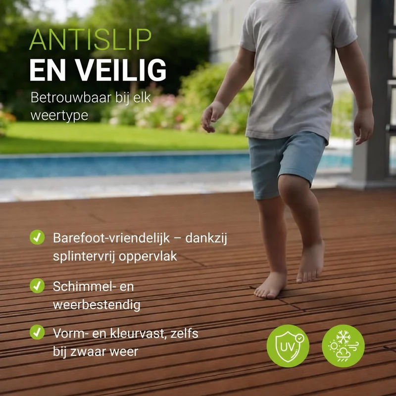 WPC Terrassendielen in Teak
