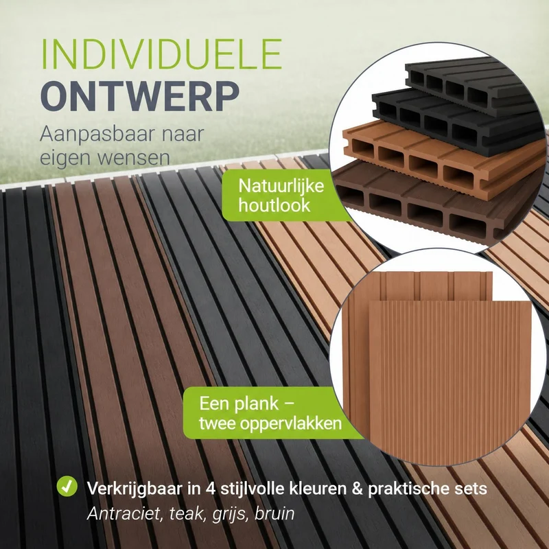 WPC Terrassendielen in Teak