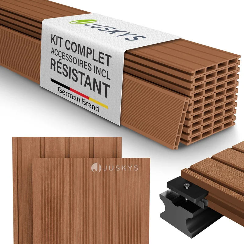 WPC Terrassendielen in Teak