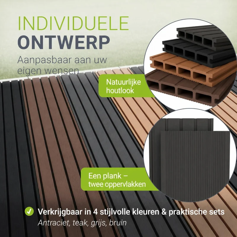 WPC Terrassendielen in Grau