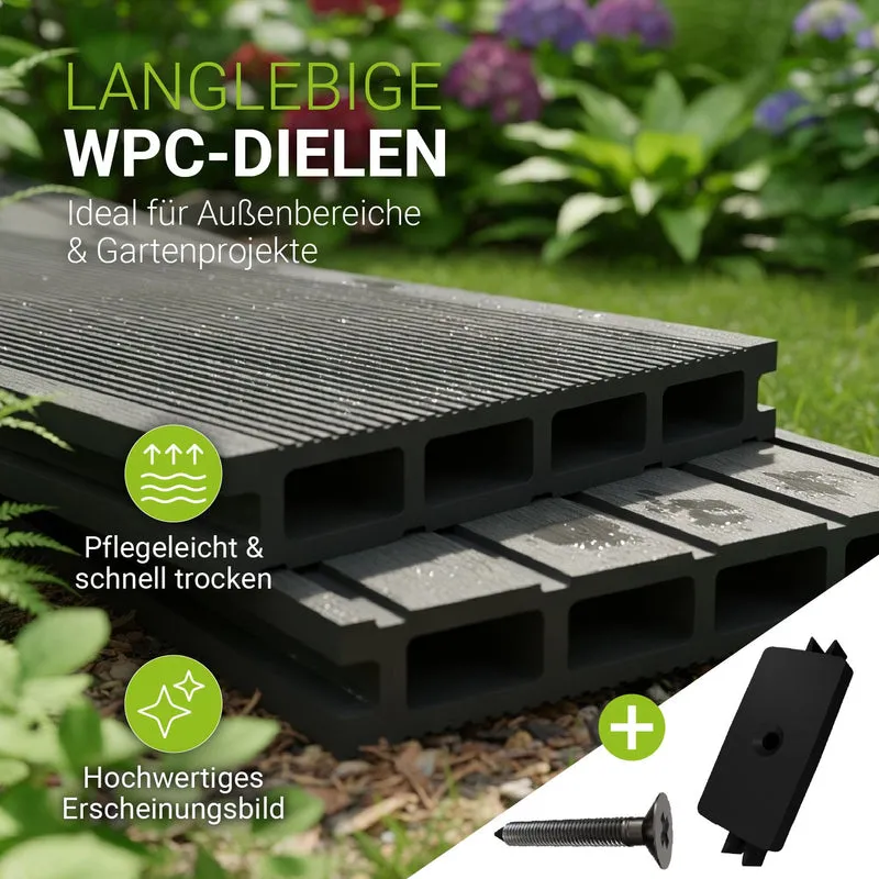 WPC Terrassendielen in Anthrazit