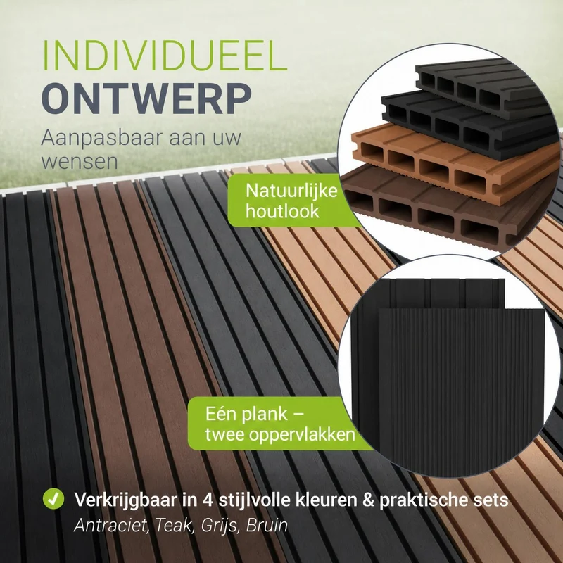 WPC Terrassendielen in Anthrazit