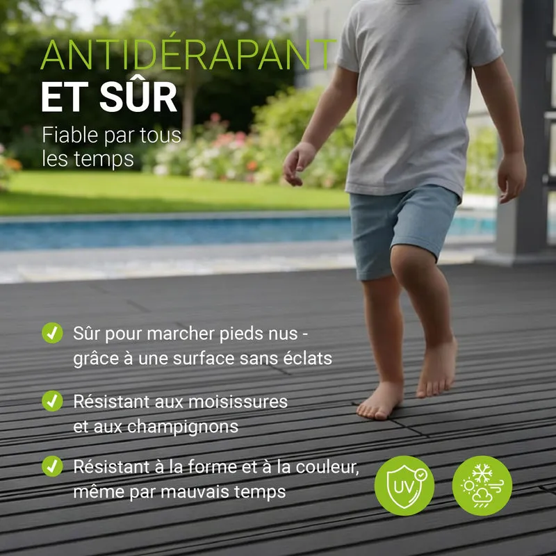 WPC Terrassendielen in Anthrazit