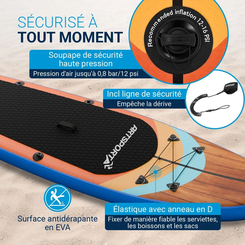 Stand Up Paddling Board mit Kajaksitz