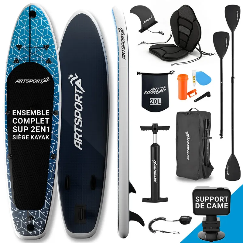 Stand Up Paddling Board mit Kajaksitz