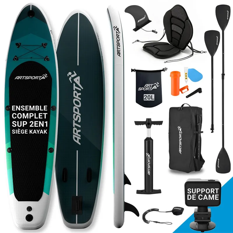 Stand Up Paddling Board mit Kajaksitz