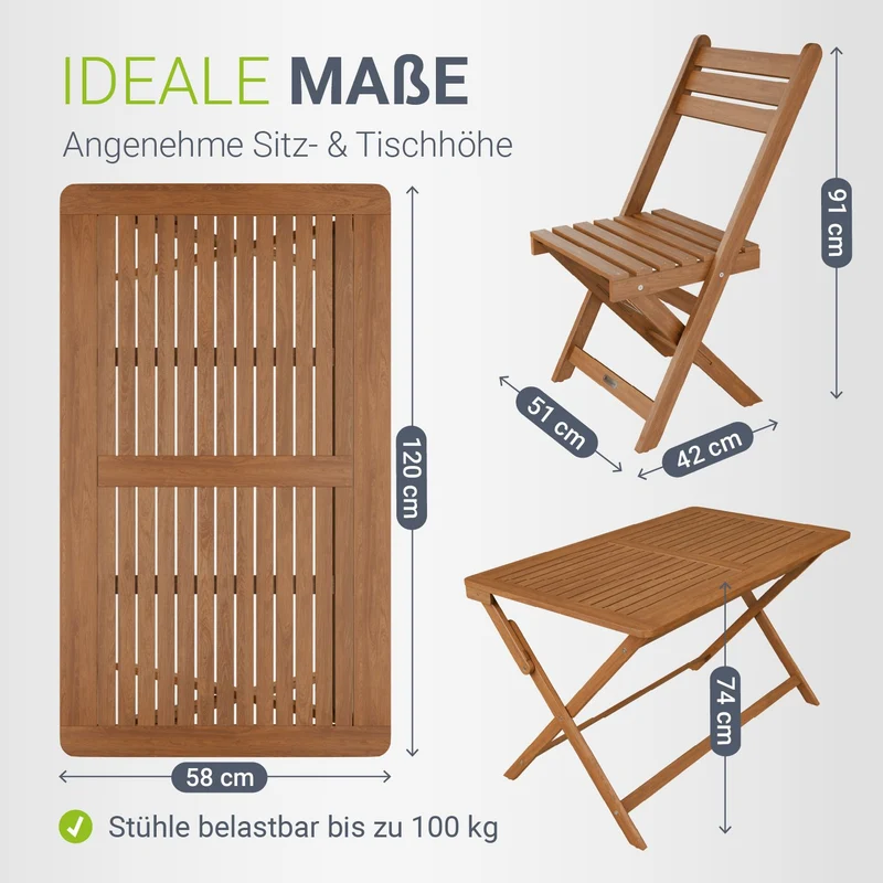 Gartenmöbel-Set Rimini aus Akazienholz