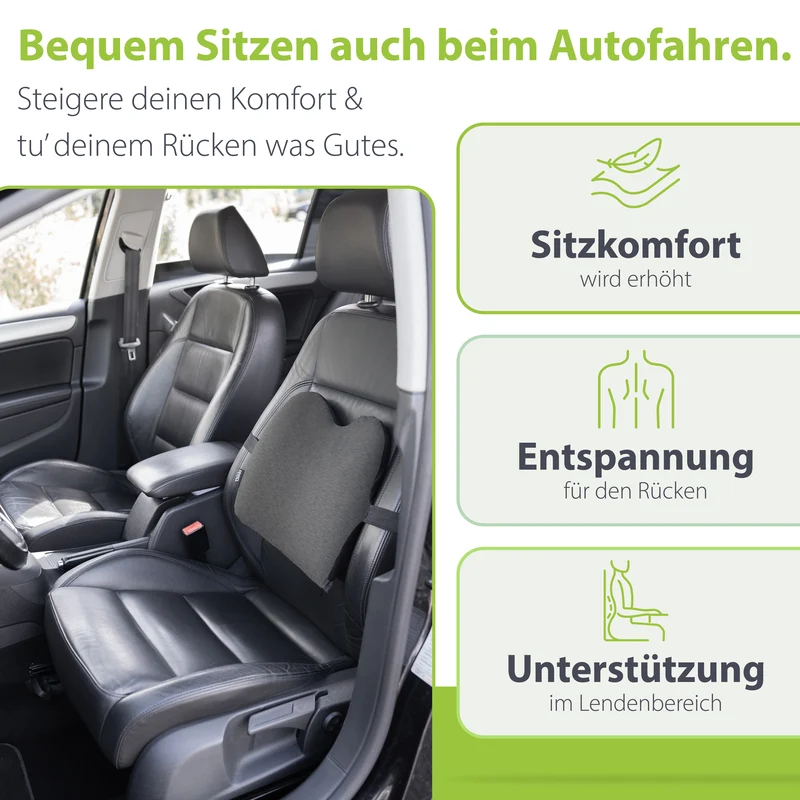 Ergonomisches Büro- & Auto-Rückenkissen