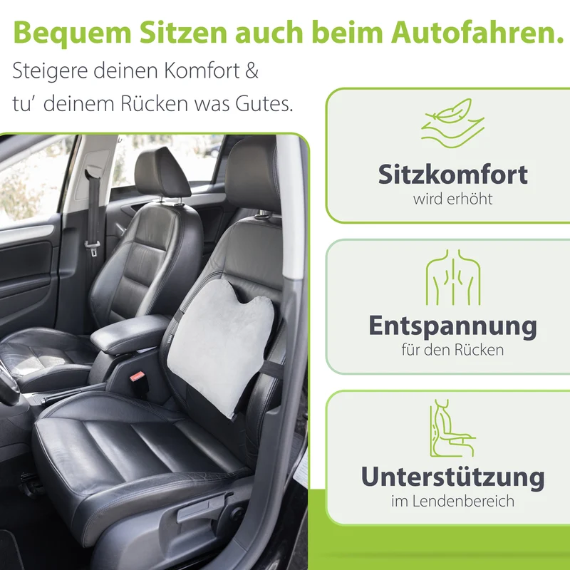 Ergonomisches Büro- & Auto-Rückenkissen