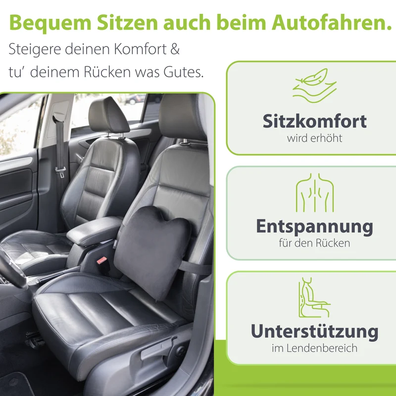Ergonomisches Büro- & Auto-Rückenkissen