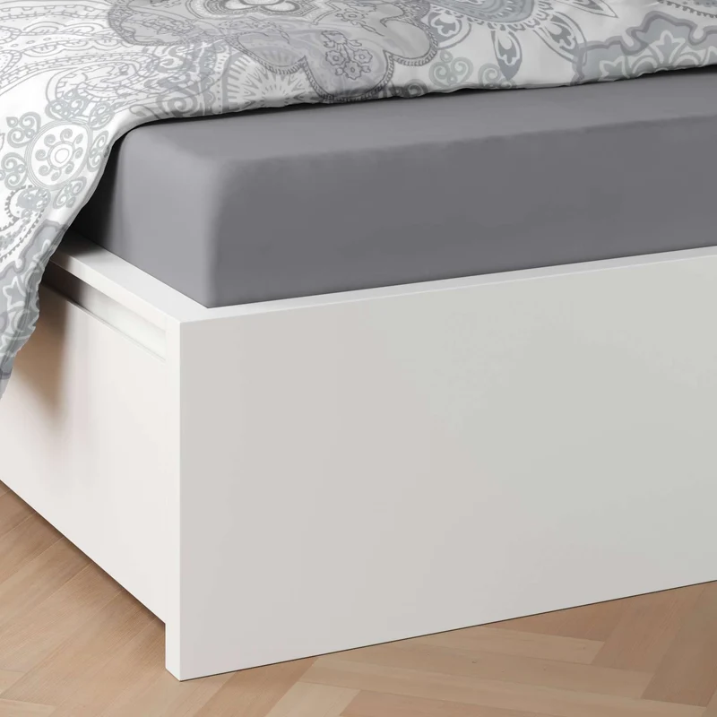 etérea Mako-Satin Baumwoll Bettwäsche Paisley Florina Grün und Grau