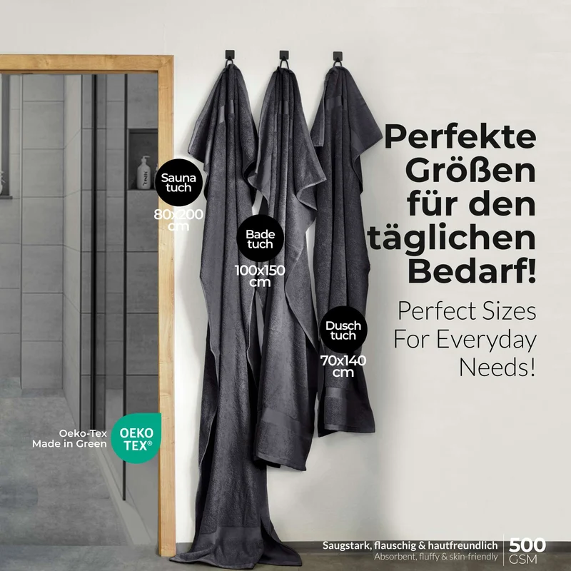 VBD-17 etérea Carli Handtuch Kollektion Duschtuch Badetuch Badvorleger - 100% Baumwolle