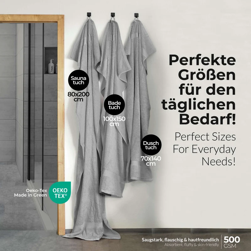 VBD-17 etérea Carli Handtuch Kollektion Duschtuch Badetuch Badvorleger - 100% Baumwolle