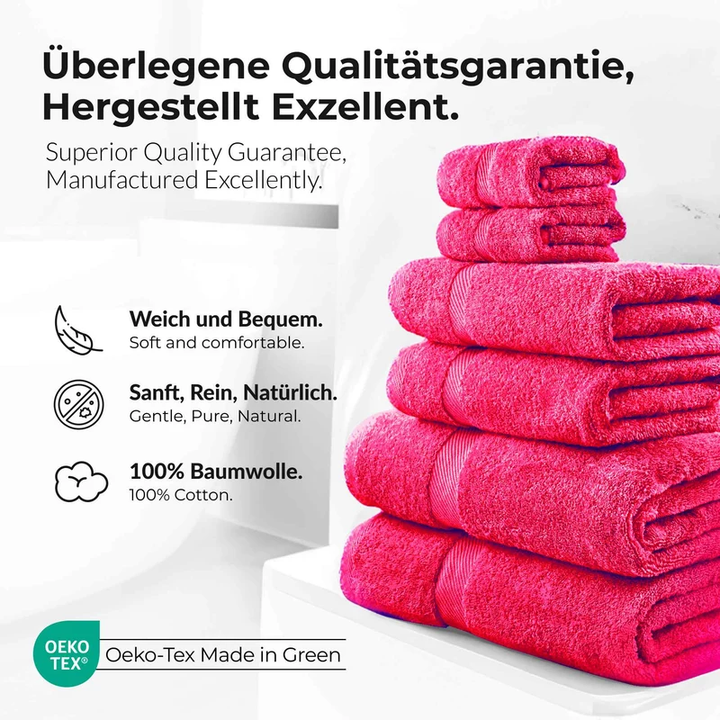 VBD-17 etérea Carli Handtuch Kollektion Duschtuch Badetuch Badvorleger - 100% Baumwolle