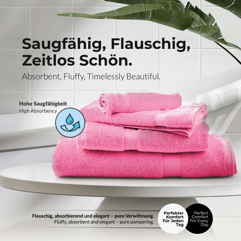VBD-17 etérea Carli Handtuch Kollektion Duschtuch Badetuch Badvorleger - 100% Baumwolle