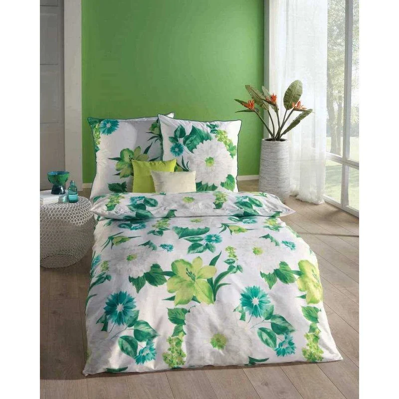 Kaeppel Mako Satin Bettwäsche Blüten Mauritius