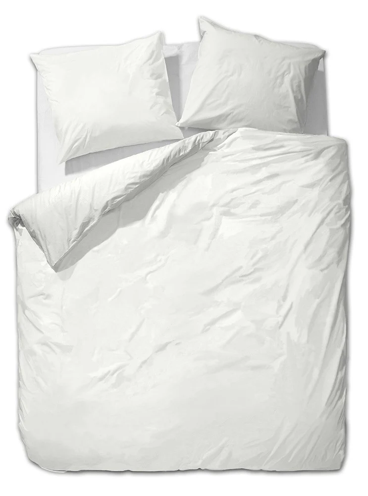 etérea Mako Satin Uni Einfarbige Bettwäsche-Set