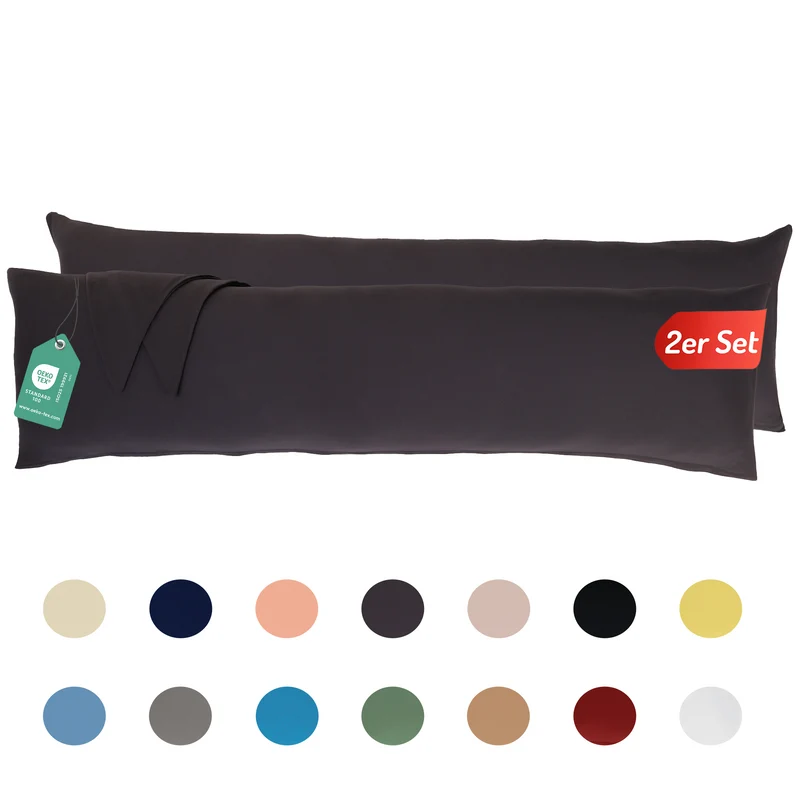 Livessa Anthrazit Kissenbezug (2er Set)