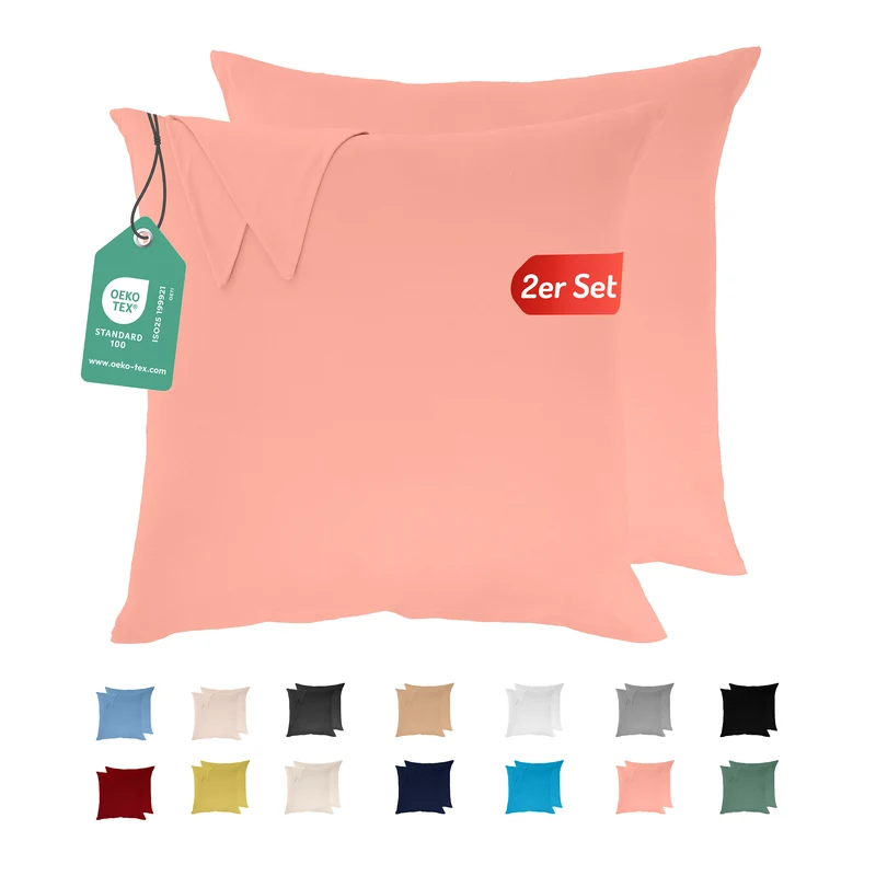 Livessa Rosa Kissenbezug (2er Set)